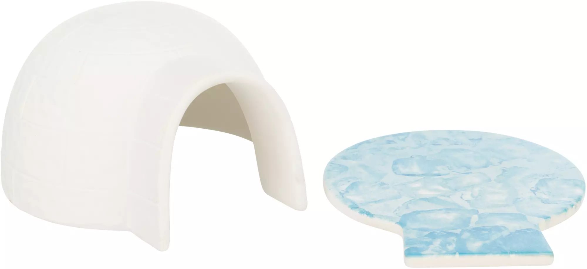 Trixie_Keramik_Iglu2 Iglu mit Kühlplatte mit herausgenommenem Boden