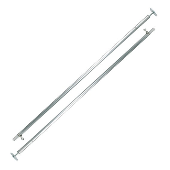 Net tension rod set, aluminium, 1.28-3.25m