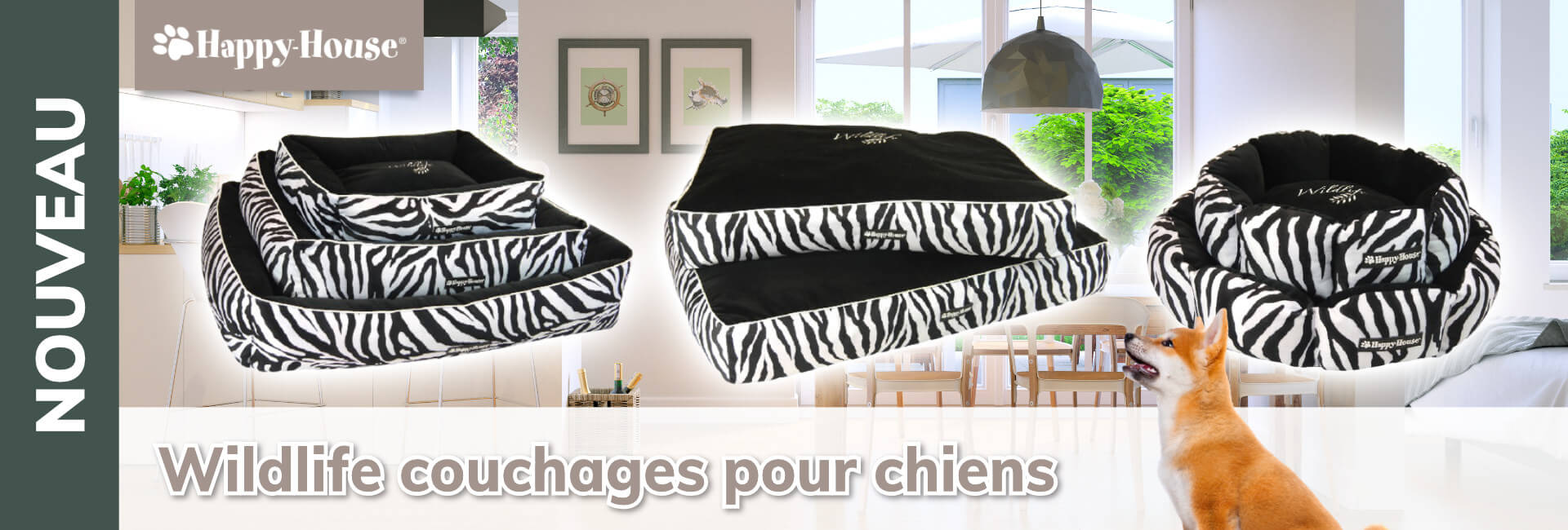 Happy-House Wildlife couchages pour chiens