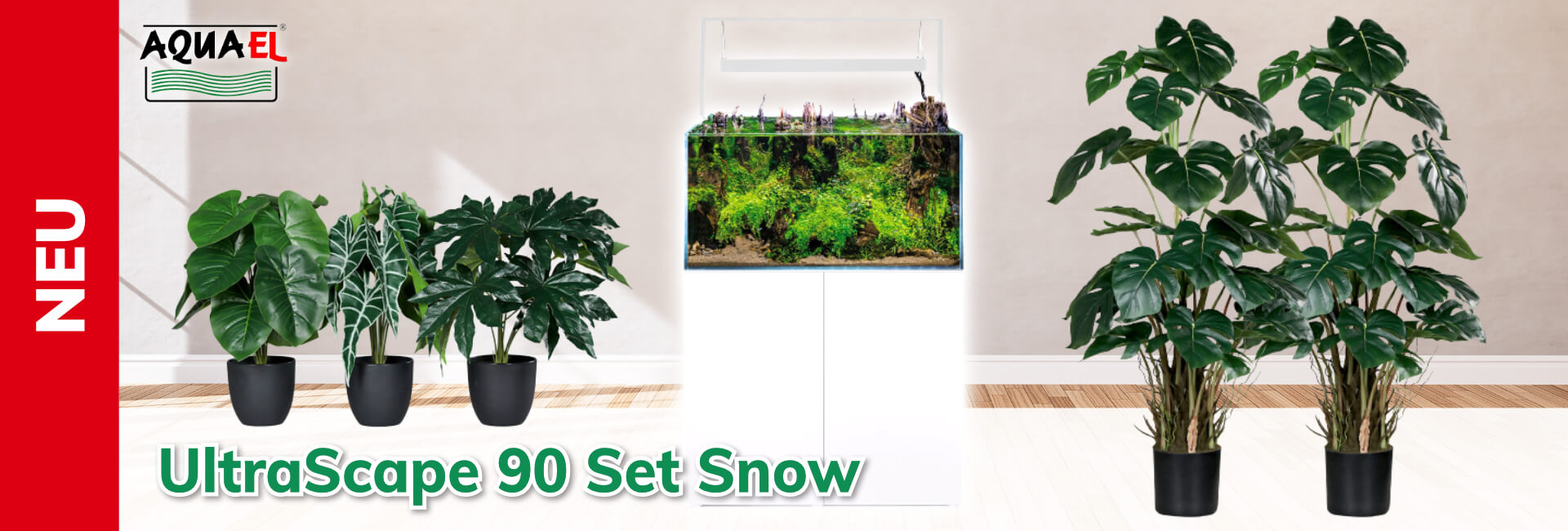 Aquael UltraScape 90 Set Snow