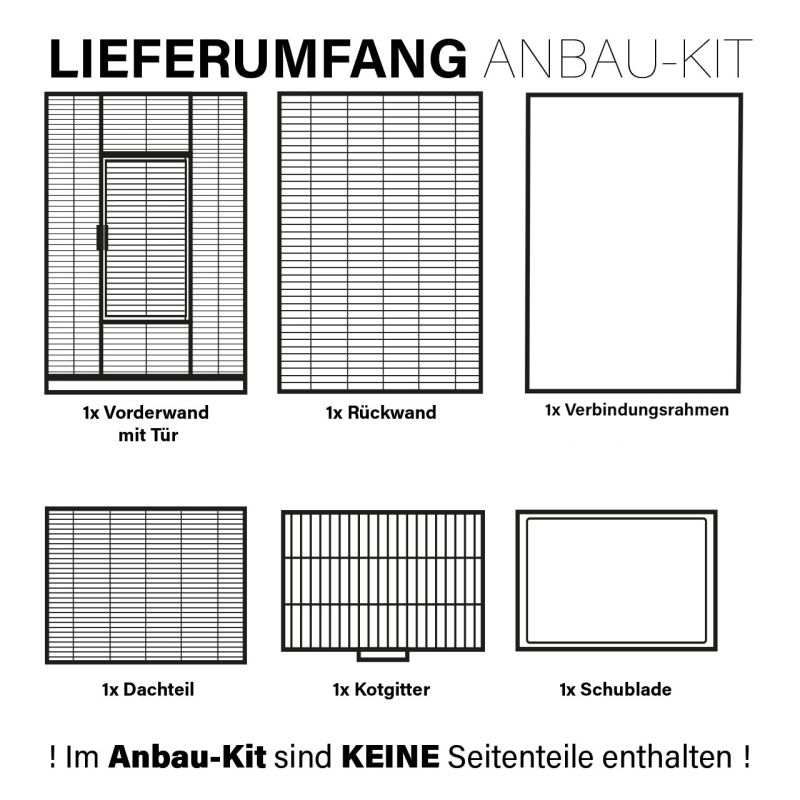 Anbau-Kit zu Voliere New Melbourne I und New Melbourne II