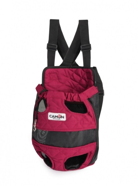 Backpack red quilted