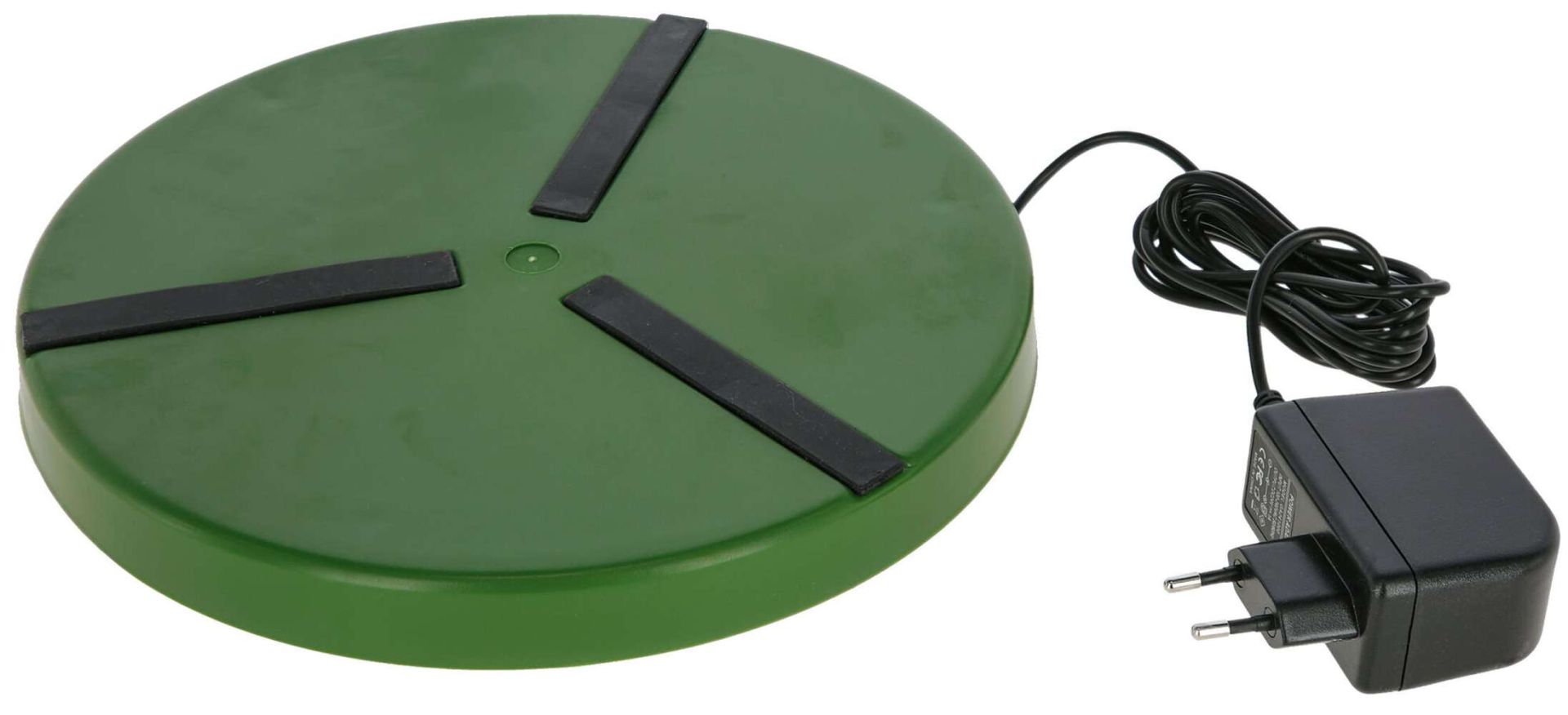 Heating plate for poultry drinkers