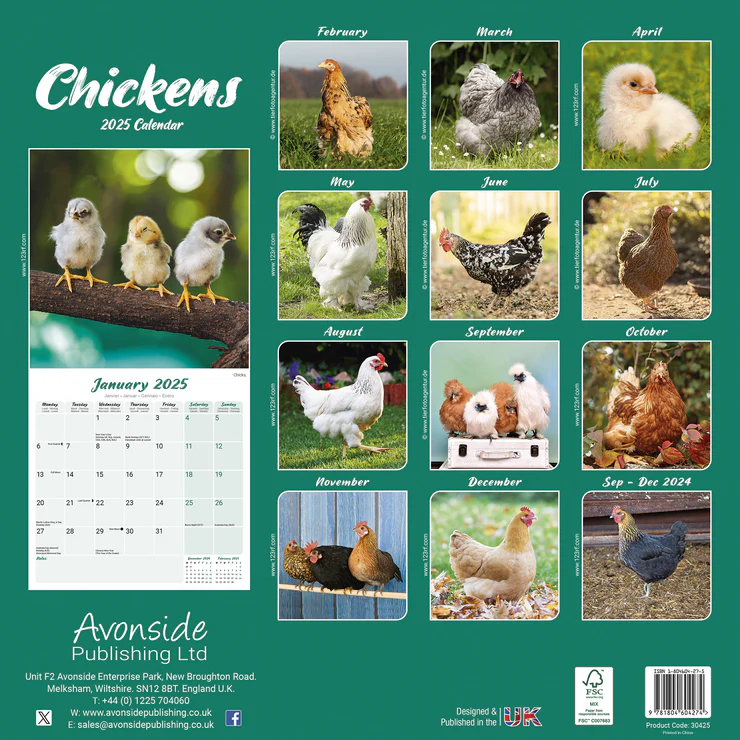 Kalender 2025 Hühner - Huhn - Chickens Kalender 2025 Hühner - Huhn - Chickens