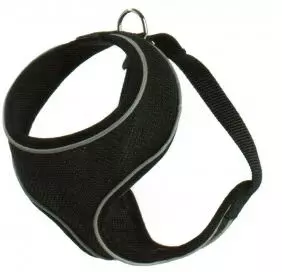 Rogz Geschirr Soft Soi schwarz