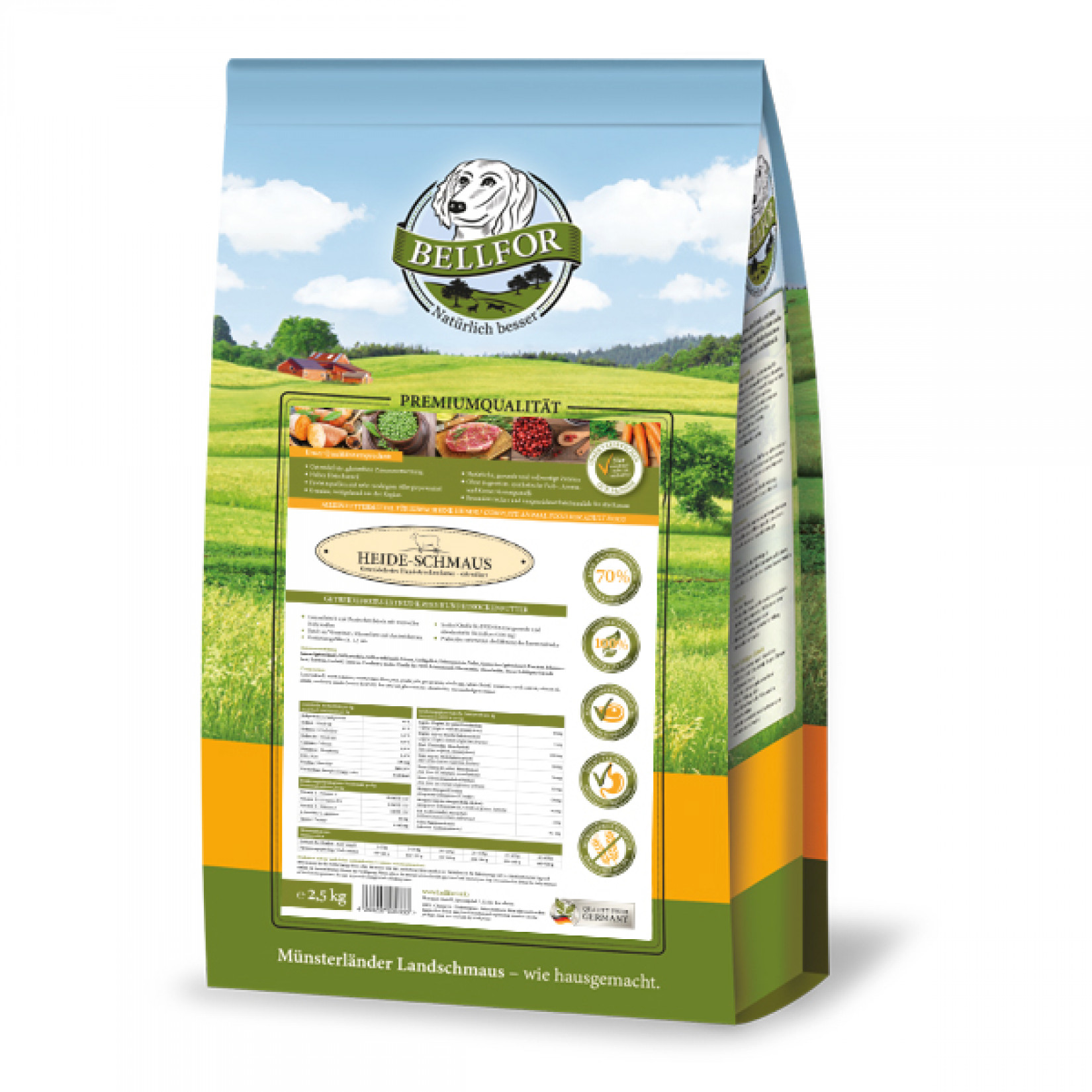 Bellfor Heide-Schmaus with pasture lamb &amp; wild rabbit