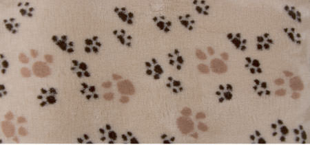 Drybed - Beige with light brown big paws and dark brown little paws