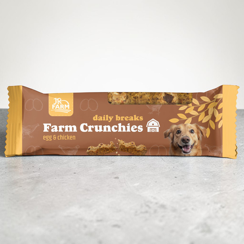 JR Dog Farm Crunchies Ei und Huhn