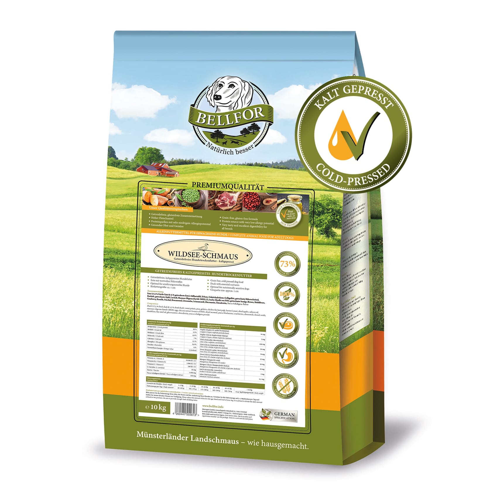 Bellfor Wildsee-Schmaus - with duck - 10 kg