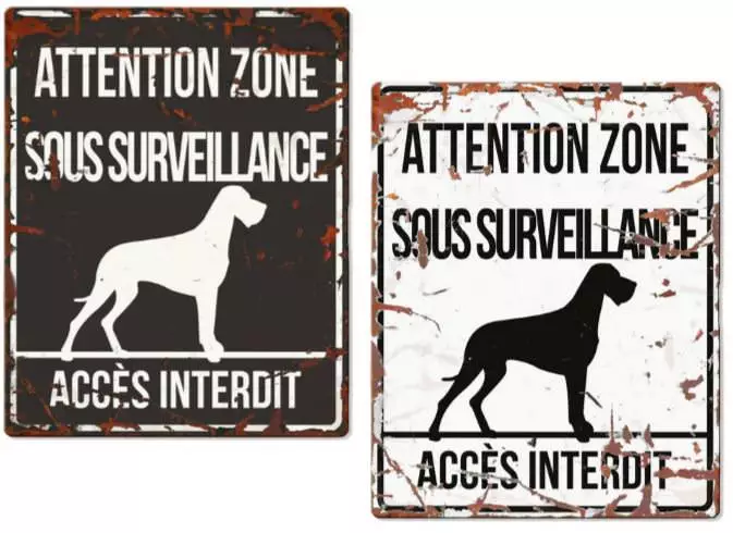 Europet Warning sign "Danish Dog"