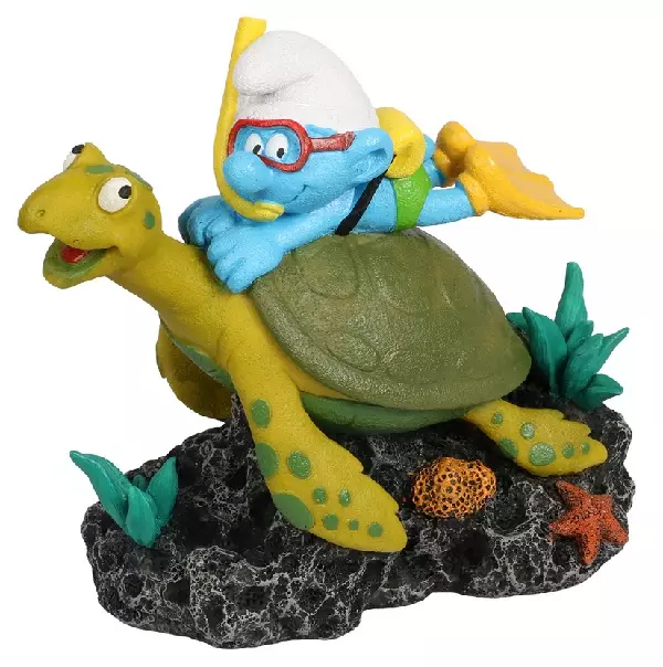 Schlümpfe - unter Wasser Schildkröte