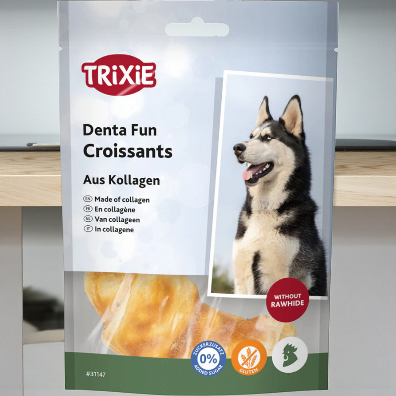 Denta Fun collagen croissants with chicken