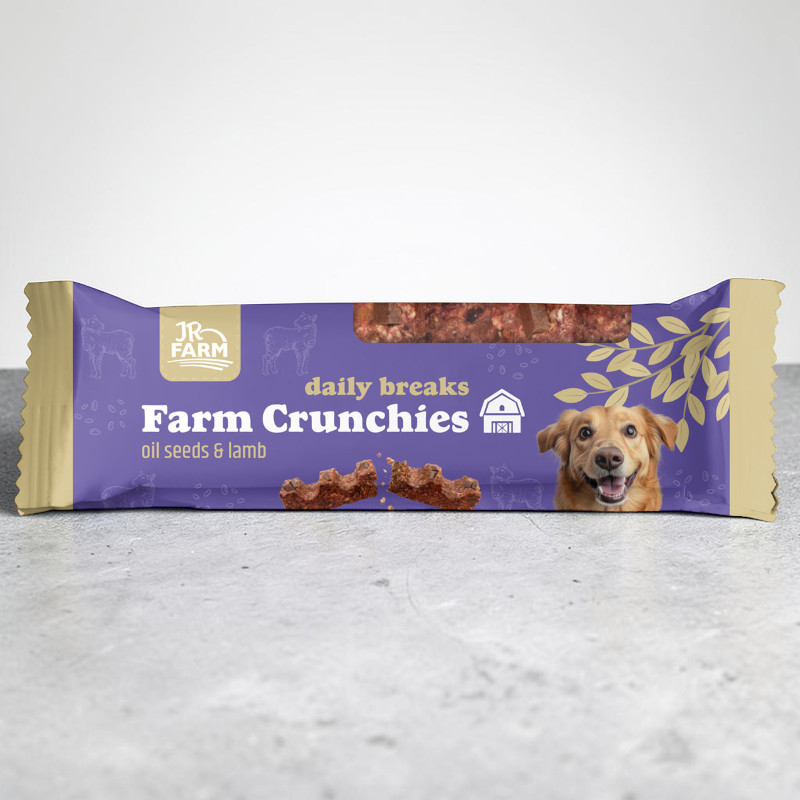 JR Dog Farm Crunchies Ölsaat und Lamm