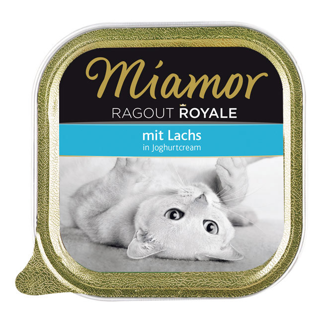 Miamor Ragout Royale Cream mit Lachs in Joghurtcream