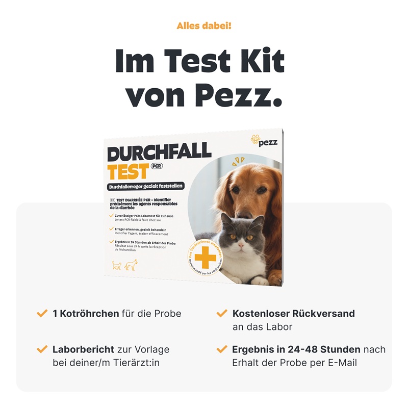 Durchfalltest für Hunde und Katzen