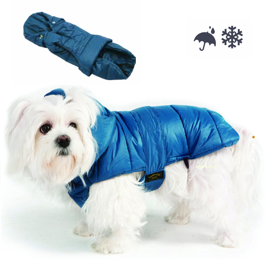 Fashion Dog Winter-Hundemantel Bomber petrolblau
