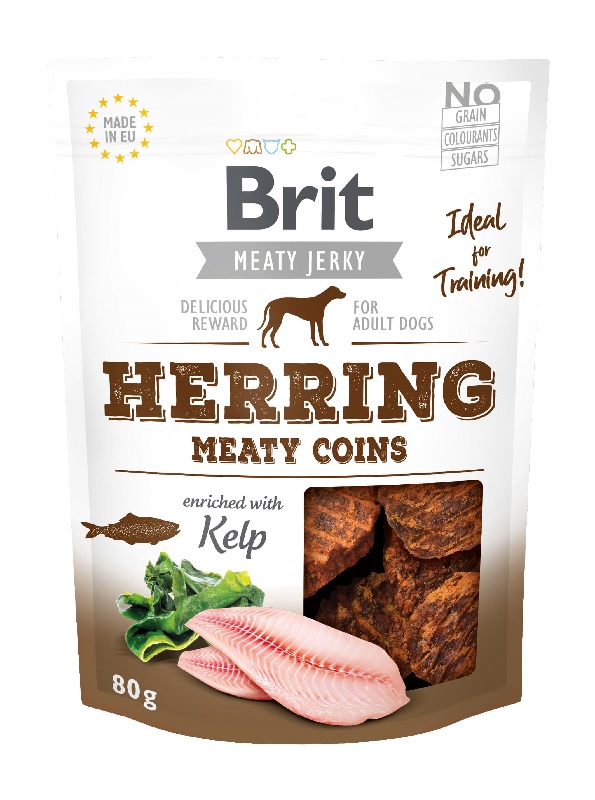 Brit Meaty Jerky Snack - Meaty Coins - Hering