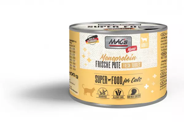 Mac's Cat Meat Menu Mono Sensi Turkey