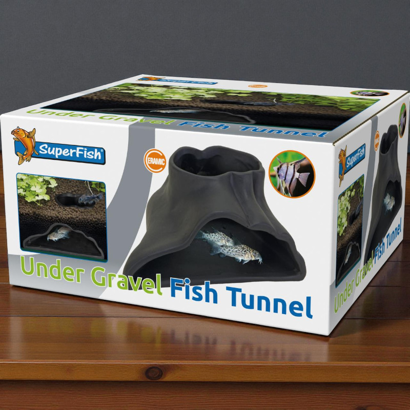 Undergravel fish tunnel