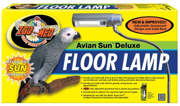 Avian Sun Floor - Lampe pour oiseaux avec support 