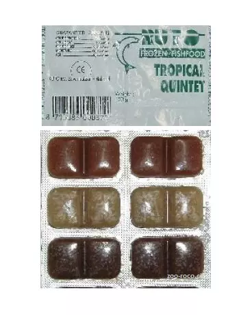 Ruto Tropical Quintett - rote-, schwarze-, weisse Mückenlarven, Wasserflöhe Blister 100g