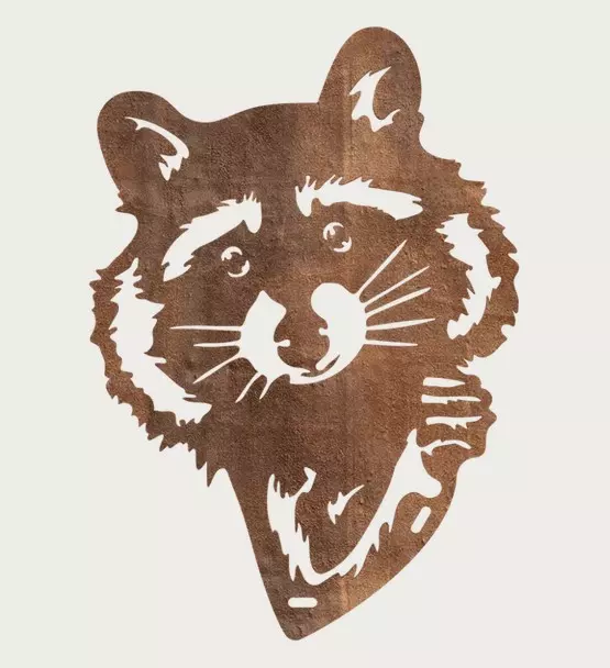 Tiersilhouetten Waschbär