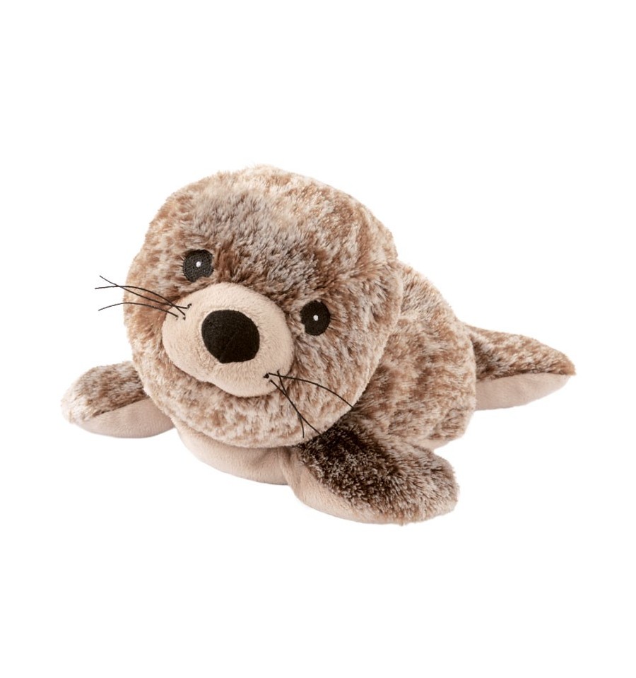 Cuddly toy seal with lavender filling for the microwave