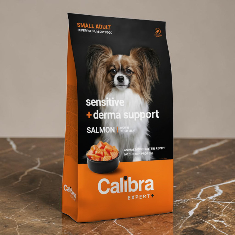 Can Adult Small Sens.+Derma Lachs Calibra Expert+