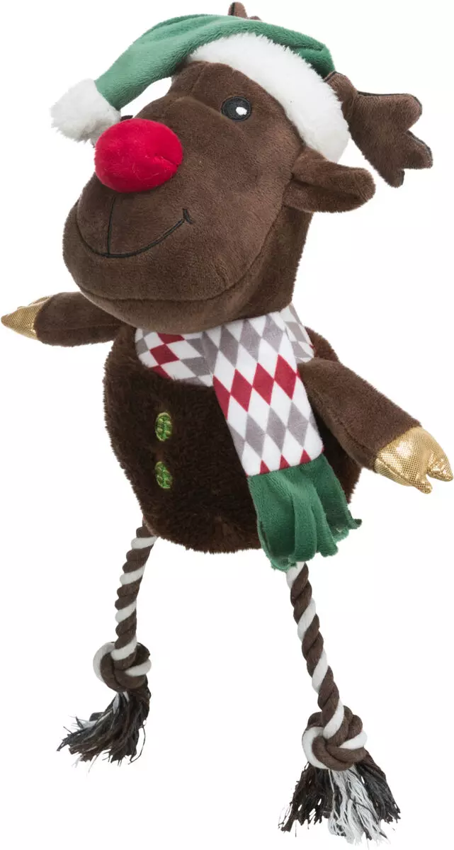Renne de Noël avec rosée