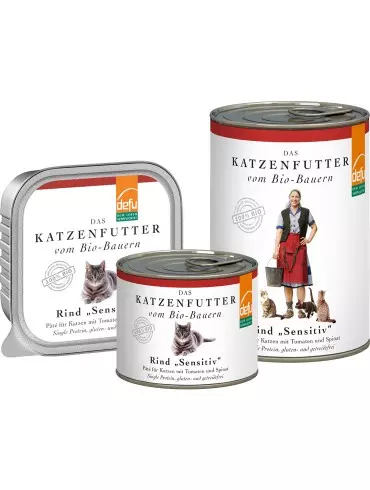 defu Nassfutter Katze Rind
