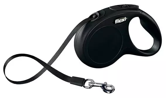 flexi New CLASSIC,  Gurtleine schwarz