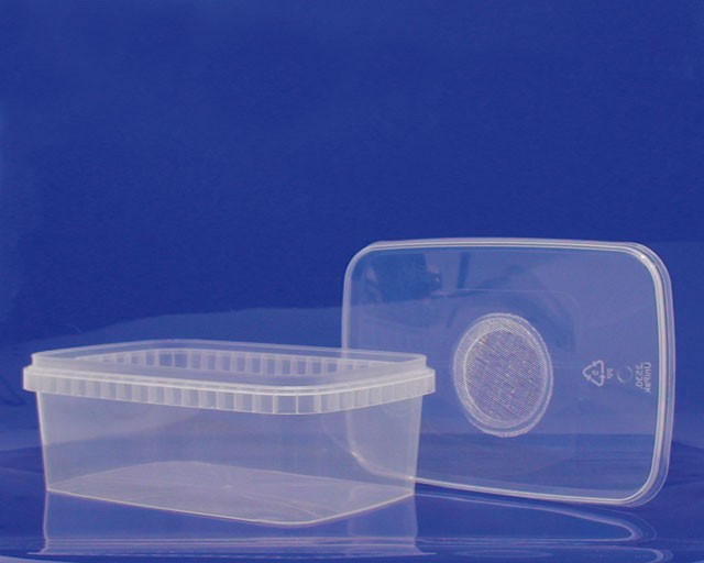 Boîte transparente avec couvercle de gaze