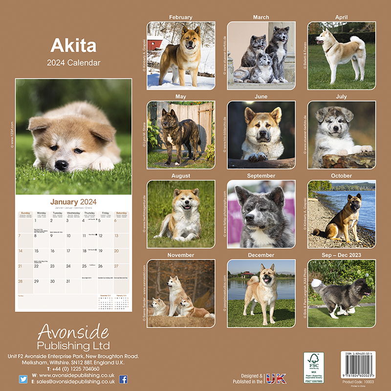 Calendar 2024 Akita