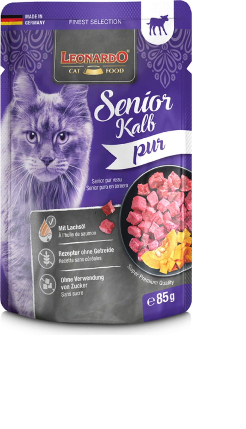 Sac Leonardo senior pur veau 85g Sac Leonardo senior pur veau 85g
