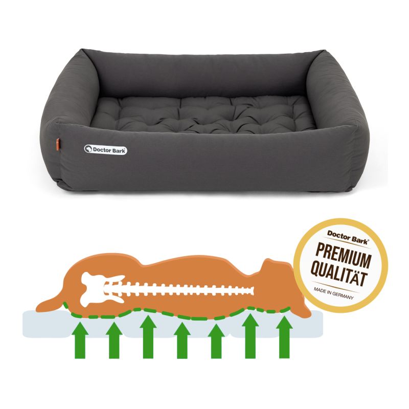 Doctor Bark - Orthopädisches Hundebett - grau