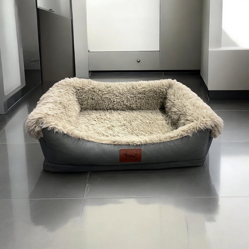 Hundebett Langhaarplüsch 