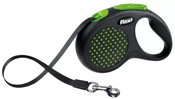 flexi DESIGN Roll-Leine Gurt 5 Meter grün