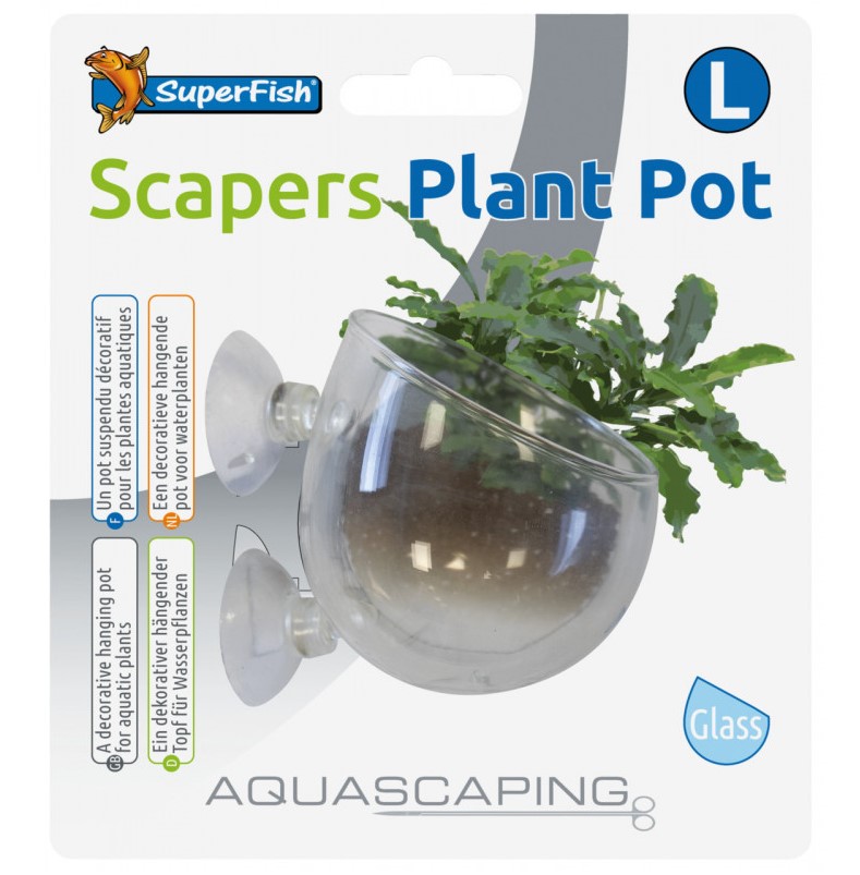 SuperFish plant pot with suction cup