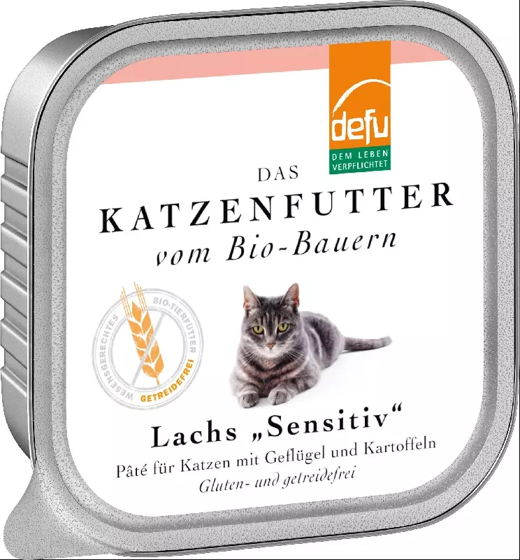 defu-senstiv-lachs-katze defu Katzenfutter Nass Lachs