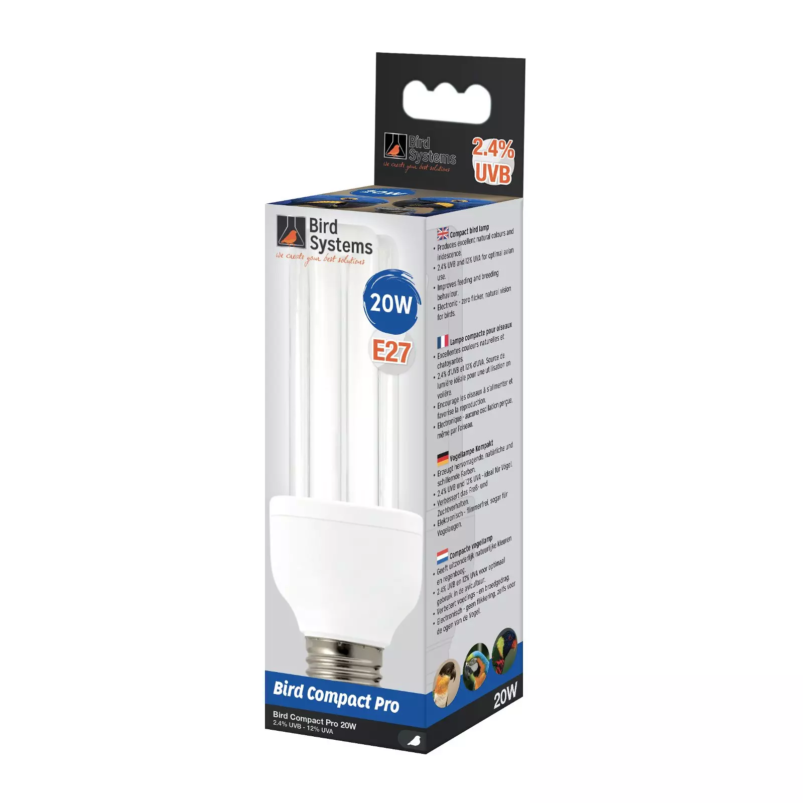 Oiseau lampe compacte 20W
