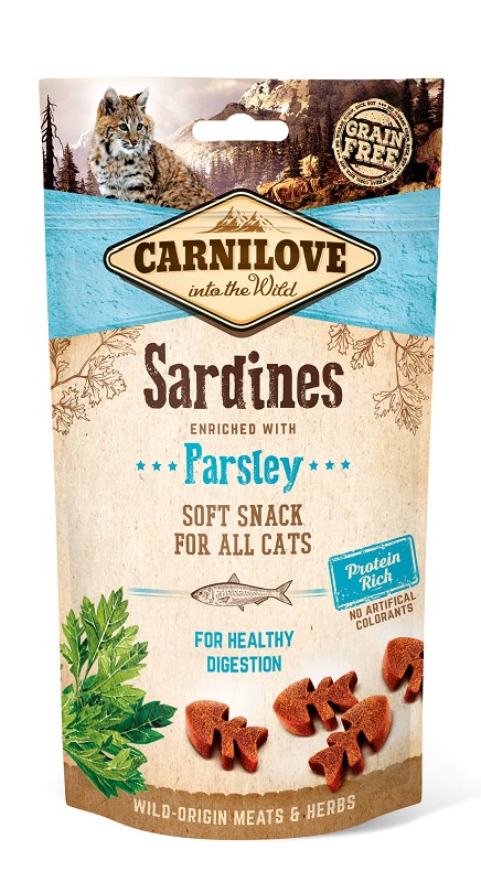 Carnilove Snack mit Sardinen und Petersilie
