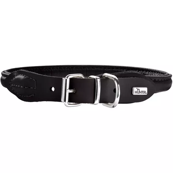 hunter-round-soft-schwarz Hunter Halsband Round & Soft Elk