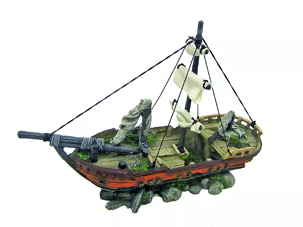 Schiffswrack Segelschiff 40cm