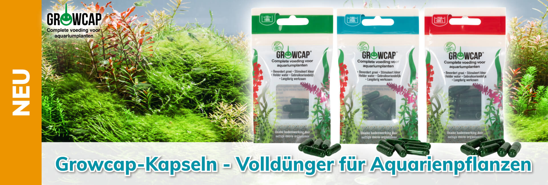 Growcap-Kapseln - Volldünger für Aquarienpflanzen