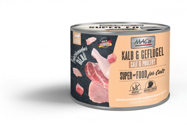 Mac's Cat Gourmet Veal & Poultry 6x200g