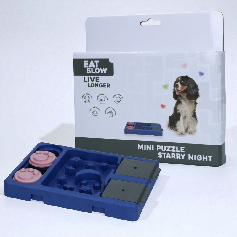 Eat Slow Live Longer Starry Night Hundespiel