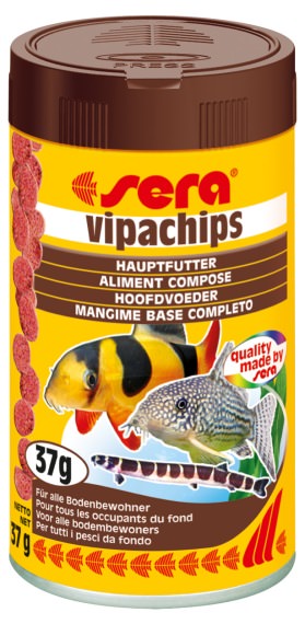 Sera Vipachips – Aliment de base complet sous forme de chips pour poissons  de fond : : Jardin