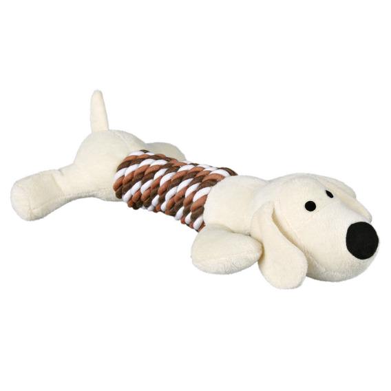 Plush animal, 32 cm, with rope, assorted colors