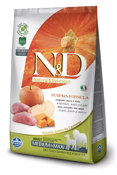 Farmina Canine Grain Free Adult Medium / Maxi - Wildschwein, Apfel & Kürbis