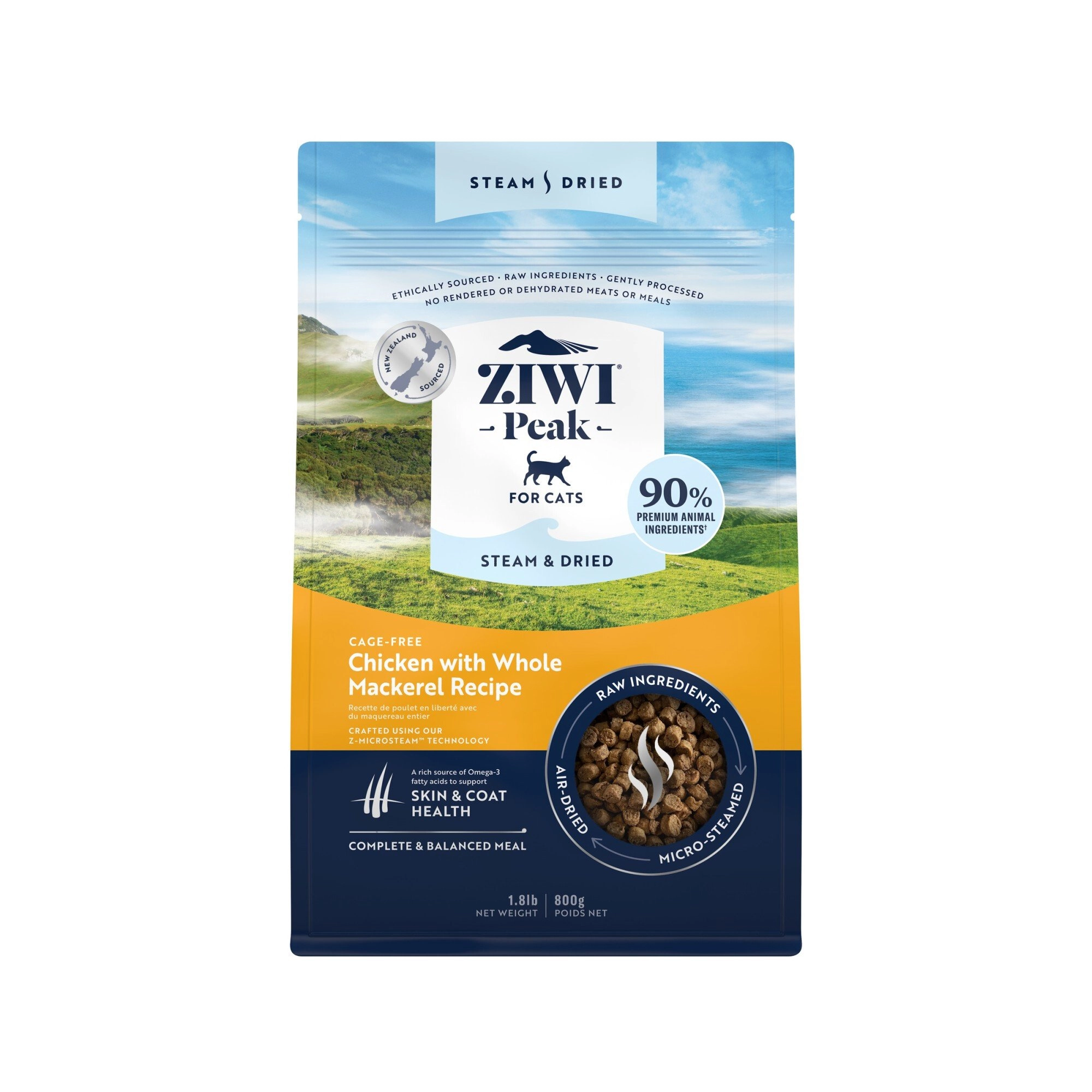 ZIWI - Trockenfutter - Steam & Dried - Huhn & Makrele